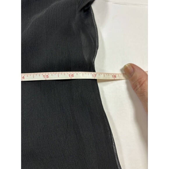 Joie Balloon Sleeve Mini Dress Caviar Black Size Small Sheer Tag Attached Layers - Picture 5 of 13